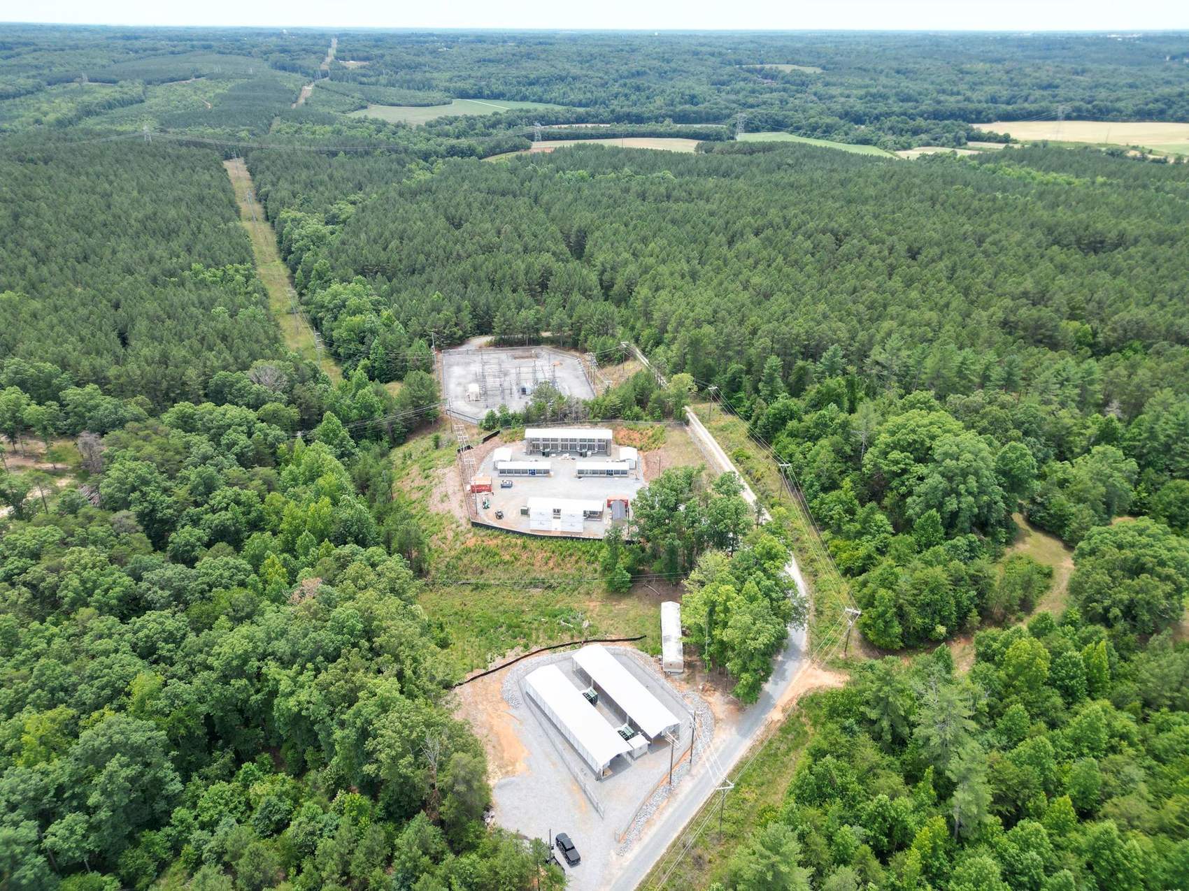 Drone aerial of the live compute facility